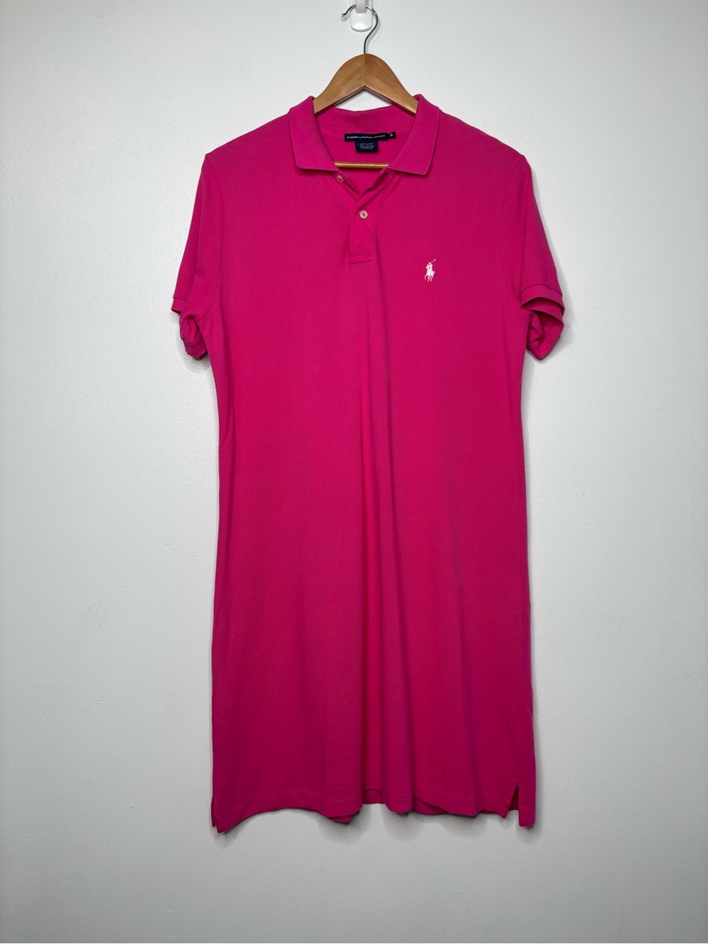 Ralph Lauren Sport Dress Womens XL Pink Short Sleeve Polo